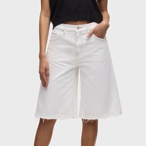 Hudson Jeans Women's Crisp White Bermuda Shorts